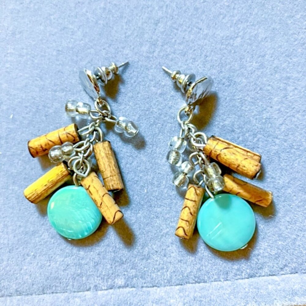 Stone/Wood Earrings